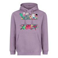 Lavender custom name nurse Heavyweight Hoodie - NancyCooperArtShop