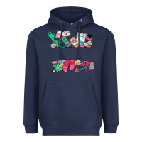 Navy custom name nurse Heavyweight Hoodie - NancyCooperArtShop