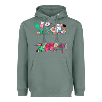 Sage custom name nurse Heavyweight Hoodie - NancyCooperArtShop