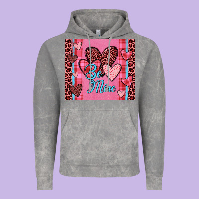 Be Mine Heart Tumbler Vintage Hoodie Designed By Jahusdesignshop