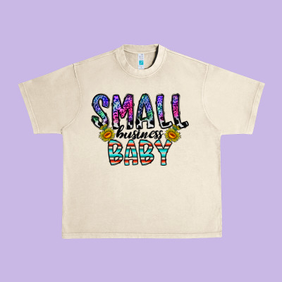Small Business Baby Urban Heavy Tee Designed By Cowhidedigitalart