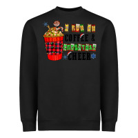 Black I Run On Coffee & Christmas Cheer Heavyweight Sweatshirt - CowhideDigitalArt
