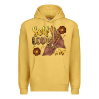 Antique Gold black woman self love nails Premium Hoodie - Artiststas