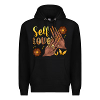 Black black woman self love nails Premium Hoodie - Artiststas
