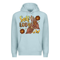 Blue Mist black woman self love nails Premium Hoodie - Artiststas