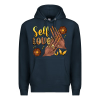 Navy black woman self love nails Premium Hoodie - Artiststas