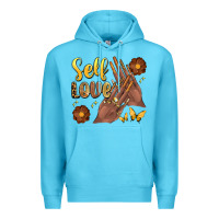 Ocean Blue black woman self love nails Premium Hoodie - Artiststas
