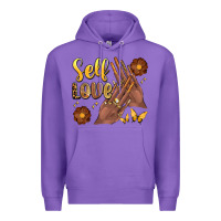 Purple black woman self love nails Premium Hoodie - Artiststas