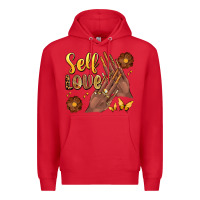 Red black woman self love nails Premium Hoodie - Artiststas