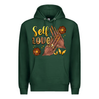 Sports Green black woman self love nails Premium Hoodie - Artiststas