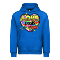 Cobalt love needs no words Urban Hoodie - NancyCooperArtShop