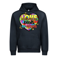Navy love needs no words Urban Hoodie - NancyCooperArtShop