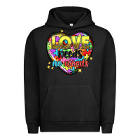 Pigment Black love needs no words Urban Hoodie - NancyCooperArtShop