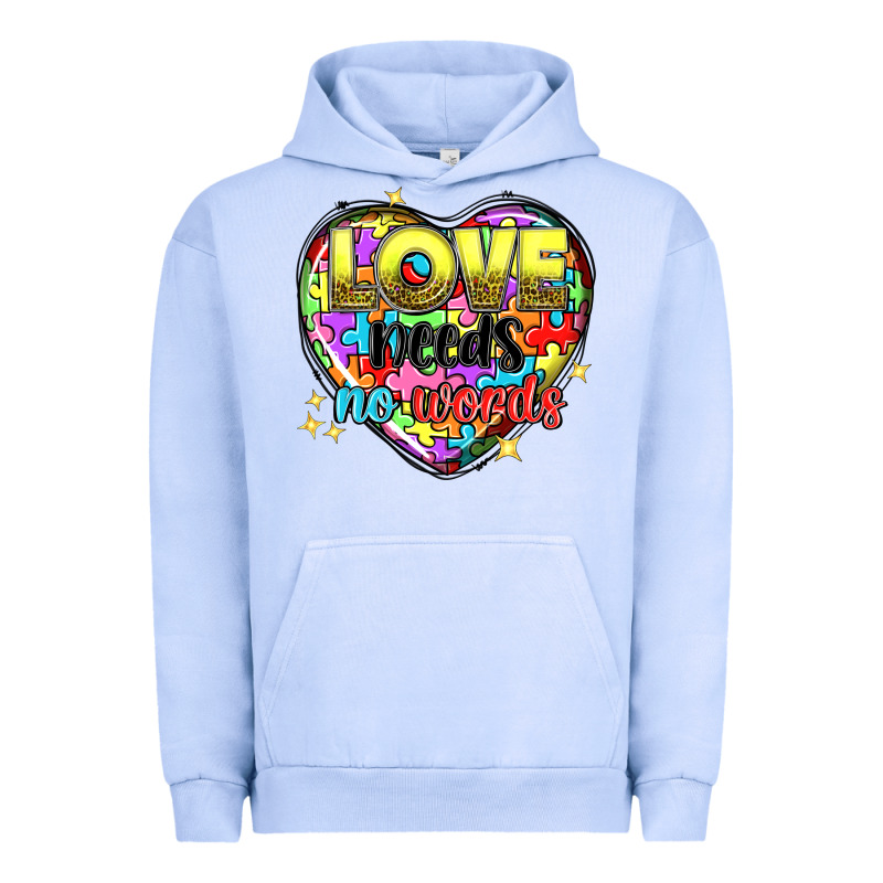 Love Needs No Words Urban Hoodie by NancyCooperArtShop | Teevron