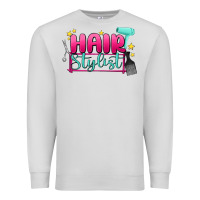 Dove Grey hair stylist Premium Sweatshirt - MaliasSmallBusiness