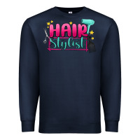 Navy hair stylist Premium Sweatshirt - MaliasSmallBusiness
