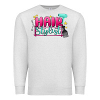 Oatmeal Heather hair stylist Premium Sweatshirt - MaliasSmallBusiness