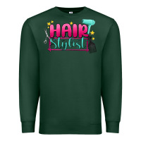 Sports Green hair stylist Premium Sweatshirt - MaliasSmallBusiness