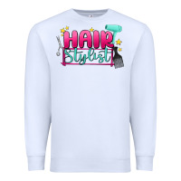 White hair stylist Premium Sweatshirt - MaliasSmallBusiness