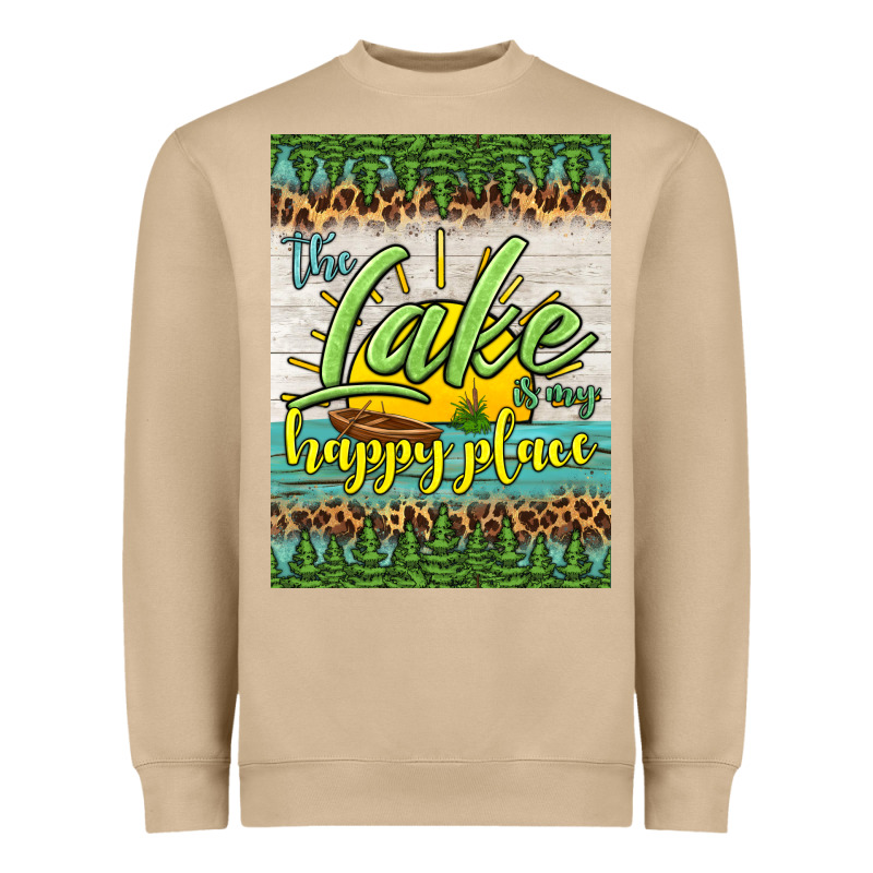 The Lake Is My Happy Place Air Freshener Heavyweight Sweatshirt by HRA Design Shop | Teevron
