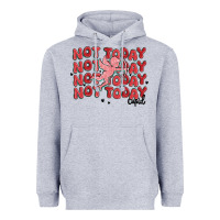 Heather Grey not today cupid Heavyweight Hoodie - MaliasSmallBusiness