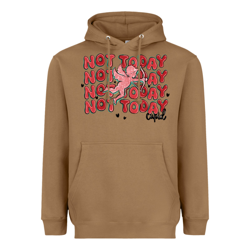 Not Today Cupid Heavyweight Hoodie by MaliasSmallBusiness | Teevron