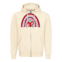 Sandshell valentine's day rainbow Zipper Hoodie - BarkalooDesign