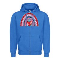 True Royal valentine's day rainbow Zipper Hoodie - BarkalooDesign