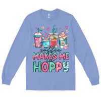 Colony Blue easter coffee makes me so hoppy Long Sleeve Tee - Jasminsmagicworld