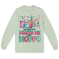Matcha easter coffee makes me so hoppy Long Sleeve Tee - Jasminsmagicworld