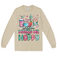 Easter Coffee Makes Me So Hoppy Long Sleeve Tee | Teevron