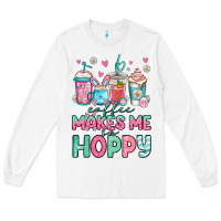 White easter coffee makes me so hoppy Long Sleeve Tee - Jasminsmagicworld