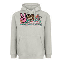 Moon Dust peace love nursing Heavyweight Hoodie - NancyCooperArtShop
