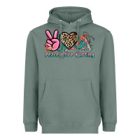 Sage peace love nursing Heavyweight Hoodie - NancyCooperArtShop