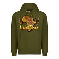 Army Green black excellence Premium Hoodie - Artiststas