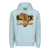 Blue Mist black excellence Premium Hoodie - Artiststas