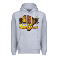 Heather Grey black excellence Premium Hoodie - Artiststas