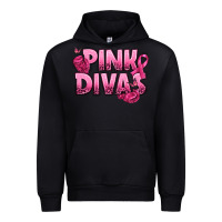 Black Pink Divas Breast Cancer Urban Hoodie - NancyCooperArtShop