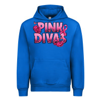 Cobalt Pink Divas Breast Cancer Urban Hoodie - NancyCooperArtShop