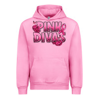 Fuchsia Pink Pink Divas Breast Cancer Urban Hoodie - NancyCooperArtShop