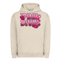 Pigment French Oak Pink Divas Breast Cancer Urban Hoodie - NancyCooperArtShop