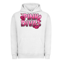 Pigment Lunar Rock Pink Divas Breast Cancer Urban Hoodie - NancyCooperArtShop