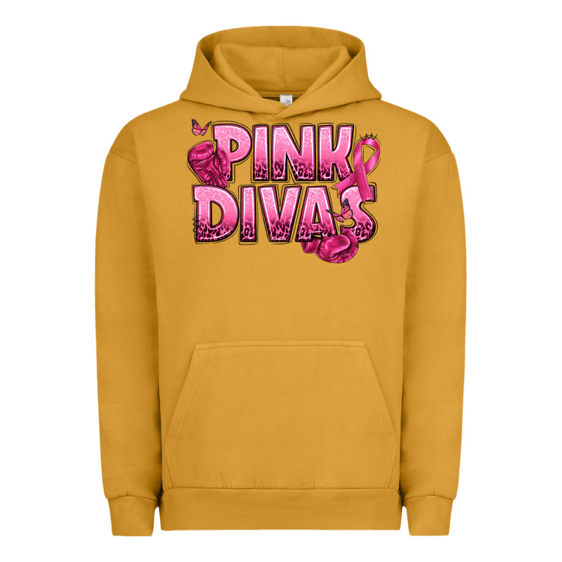 Pink Divas Breast Cancer Urban Hoodie by NancyCooperArtShop | Teevron