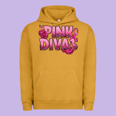 Pink Divas Breast Cancer Urban Hoodie Designed By Nancycooperartshop