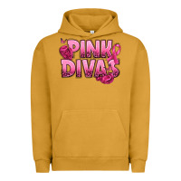 Pigment Peanut Butter Pink Divas Breast Cancer Urban Hoodie - NancyCooperArtShop