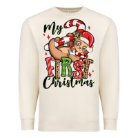 Sandshell my first christmas cute christmas sloth Premium Sweatshirt - MaliasSmallBusiness