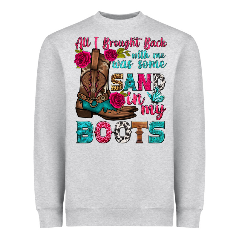 All I Brought Back With Me Was Some Sand In My Boots Heavyweight Sweatshirt by HRA Design Shop | Teevron