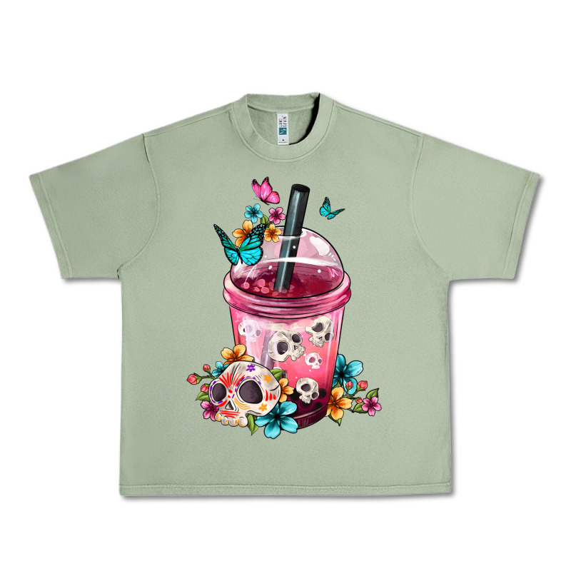 Mexican Day Of The Dead Skulls Coffee Cup Urban Heavy Tee by FaDigitalArtStudio | Teevron