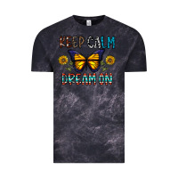 Cloud Black keep calm dream on Vintage Tee - CowhideDigitalArt