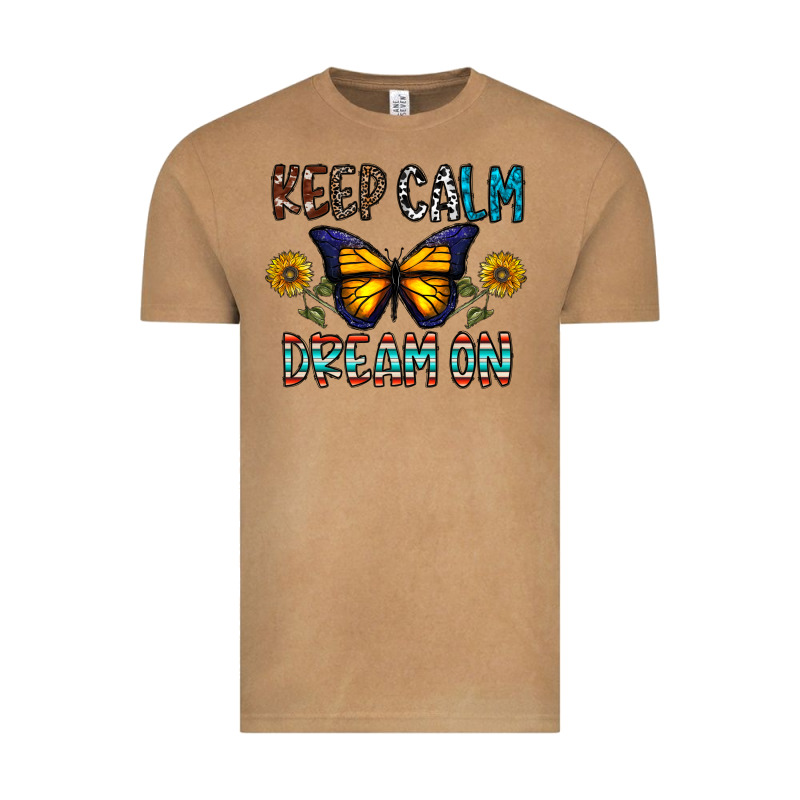 Keep Calm Dream On Vintage Tee by CowhideDigitalArt | Teevron